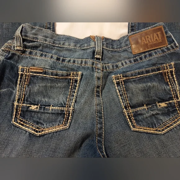 Ariat Men's M4 Relaxed Bootcut Jeans in Classic Blue - 30x32 - Picture 9 of 9